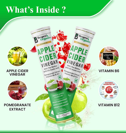 Bespro  Apple Cider Vinegar with Pomegranate Extract, Vitamin B6 & B12