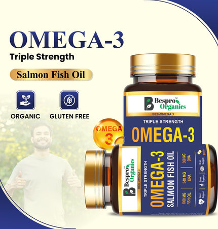 Bespro Omega-3 Salmon Fish Oil  Mercury-Free