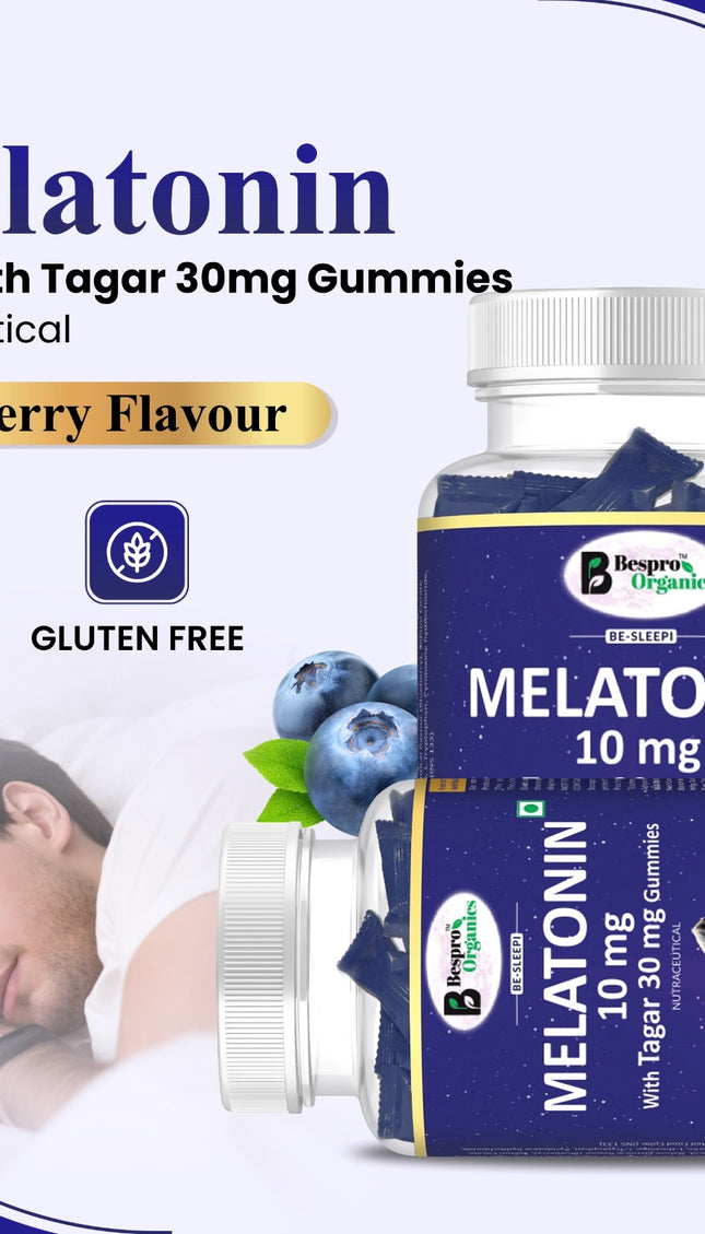 Bespro Sleep Gummies  Melatonin 10mg + Tagar 30mg