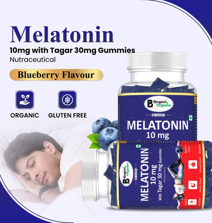 Bespro Sleep Gummies  Melatonin 10mg + Tagar 30mg