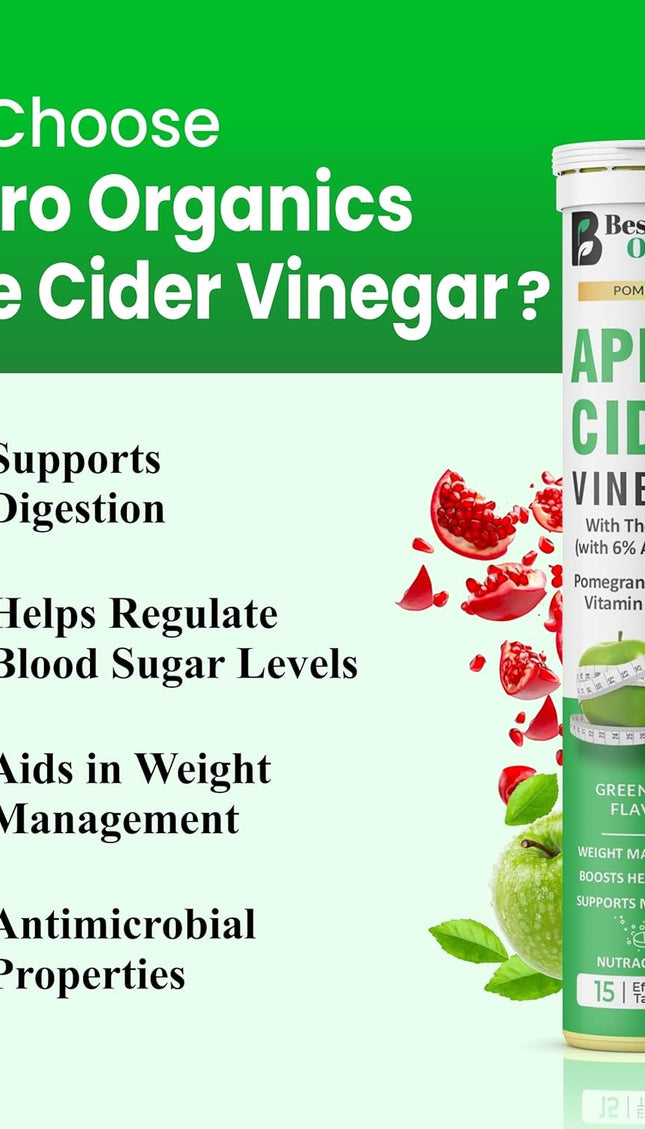 Bespro  Apple Cider Vinegar with Pomegranate Extract, Vitamin B6 & B12