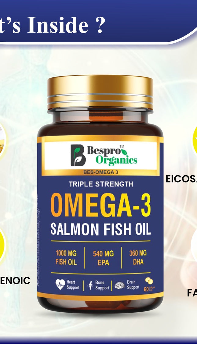Bespro Omega-3 Salmon Fish Oil  Mercury-Free