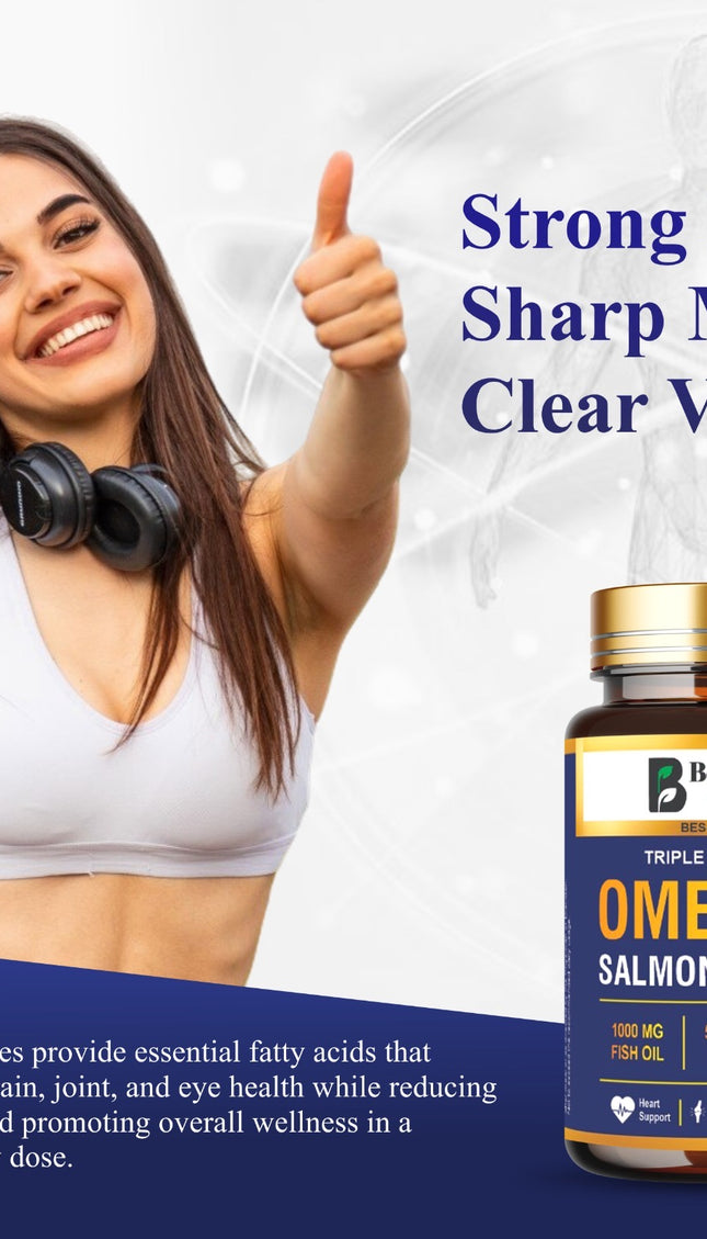 Bespro Omega-3 Salmon Fish Oil  Mercury-Free