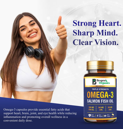 Bespro Omega-3 Salmon Fish Oil  Mercury-Free