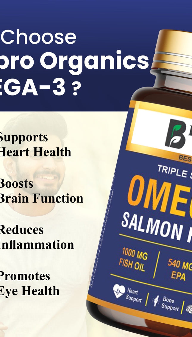 Bespro Omega-3 Salmon Fish Oil  Mercury-Free