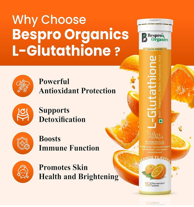 Bespro L-Glutathione with Vitamin C Orange Flavor