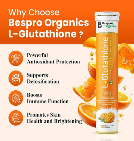 Bespro L-Glutathione with Vitamin C Orange Flavor
