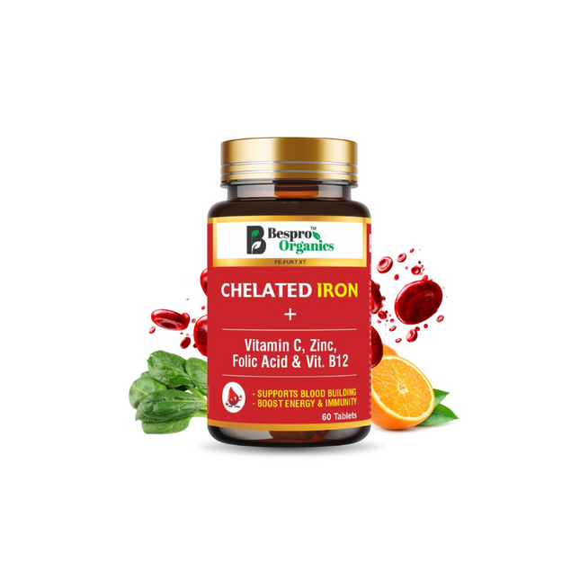 Bespro Chelated Iron+ Vitamin C, Zinc, Folic acid & Vit B12