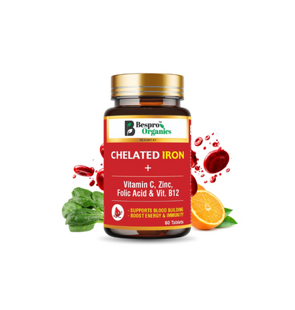 Bespro Chelated Iron+ Vitamin C, Zinc, Folic acid & Vit B12