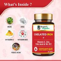 Bespro Chelated Iron+ Vitamin C, Zinc, Folic acid & Vit B12