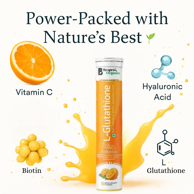 Bespro L-Glutathione with Vitamin C Orange Flavor